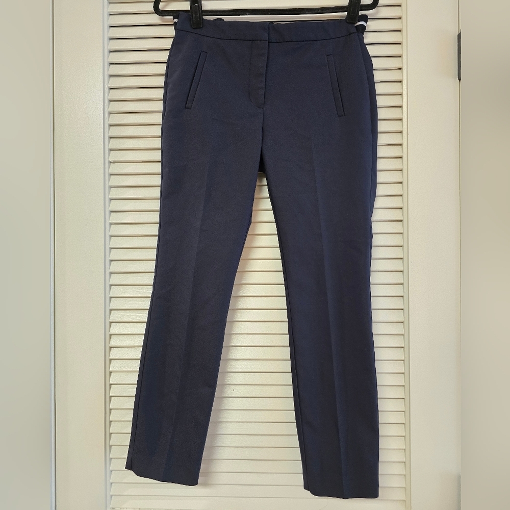 Zara - Basic Classic Business Casual Office Pants With Pockets & Ribbon Back Hem